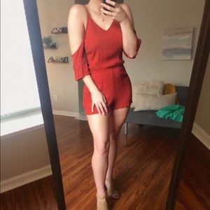 Burnt Orange Romper